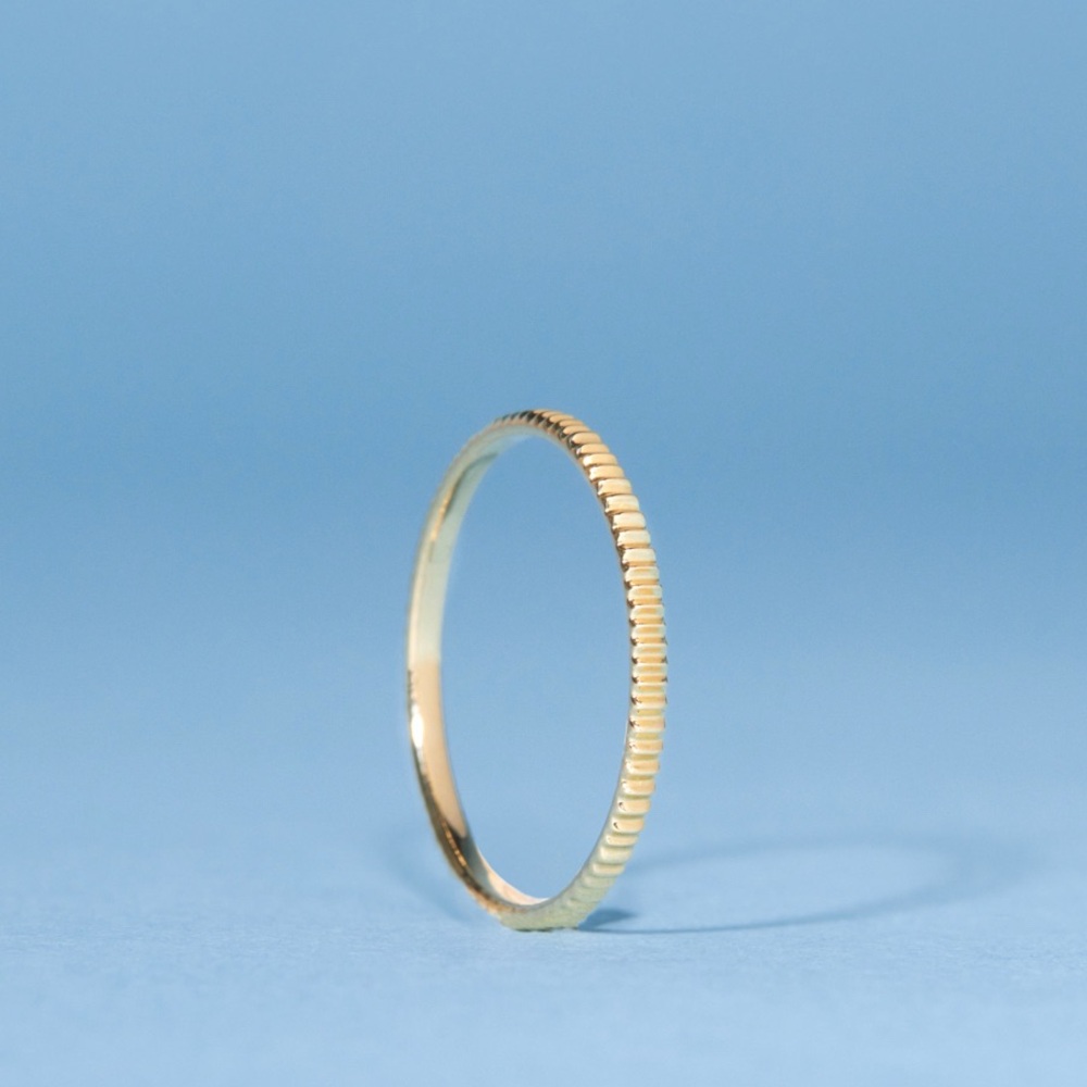 Catbird Jewelry Petite Gold Fountain Ring - Picture 14 of 16